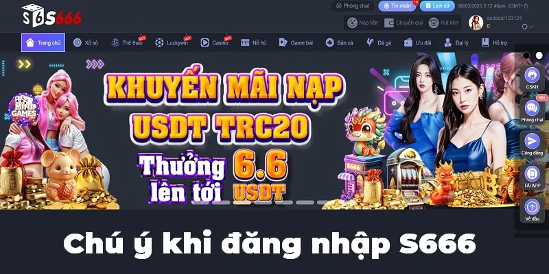 Lưu ý đăng nhập S666 mang đến hiệu quả cao cho khách hàng